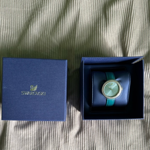 SWAROVSKI - BRAND NEW Crystal Daytime Watch in Turquoise Blue. NWT